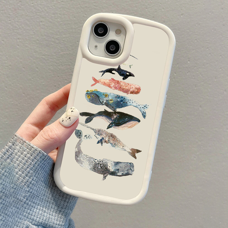 Fish Graphic Pattern Anti fall Silicon Phone Case Iphone 14 - Temu Australia