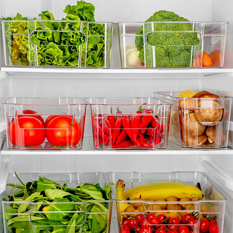Boîte de rangement transparente pour aliments au réfrigérateur