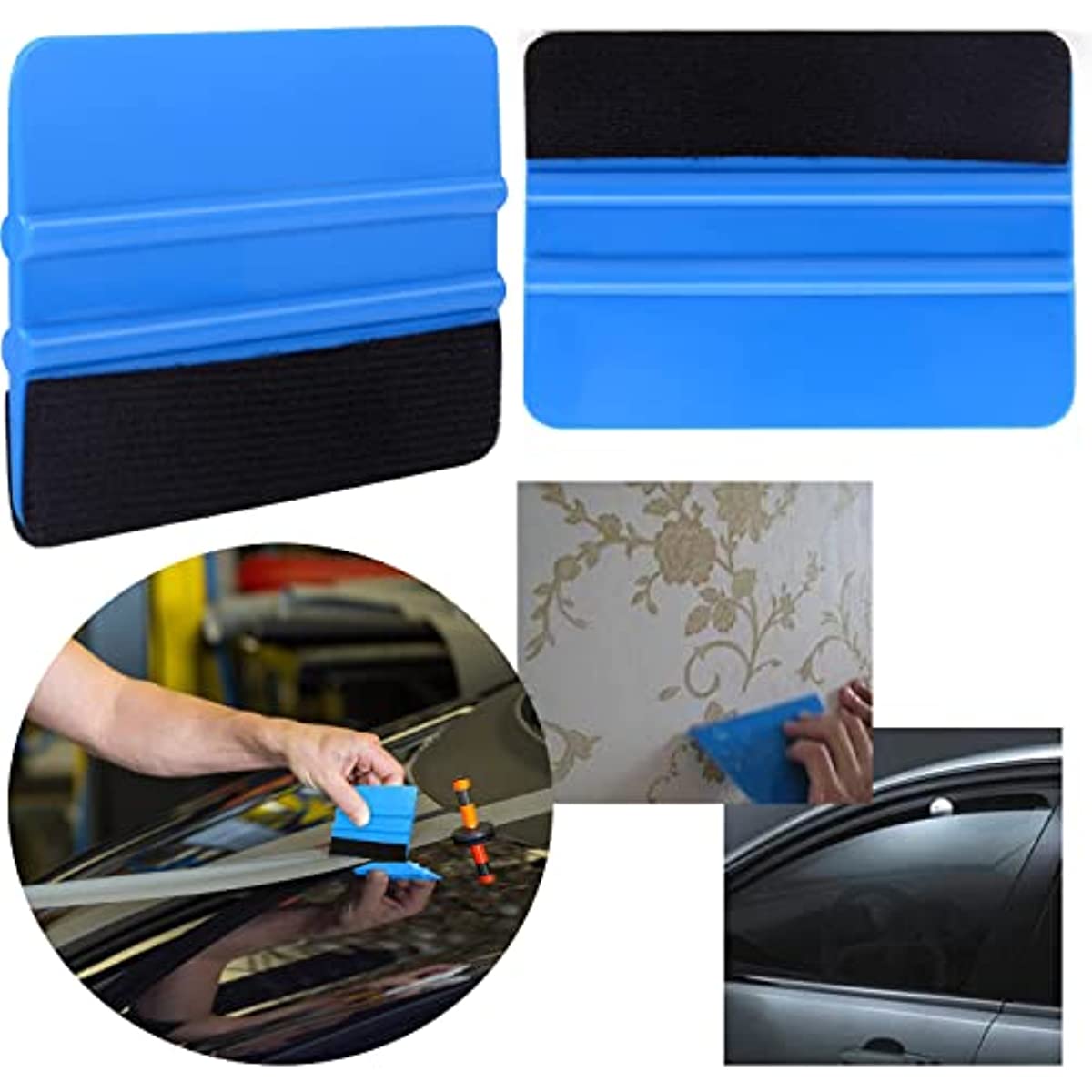 Felt Edge Squeegee Car Wrapping Tool Kits 4 Inch Vinyl Wrap Squeegee A