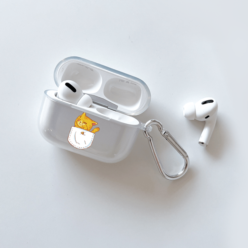 The Cat Graphic Earphone Case For Airpods1, Airpods2, Airpods3, Pro, Pro  (2nd Generation), Protective Silicon Case For Earphone, Good Quality And  Durable Earphone Case As Perfect Gifts For  Birthday/teen/boys/girls/son/daughter/boyfriends/girlfri