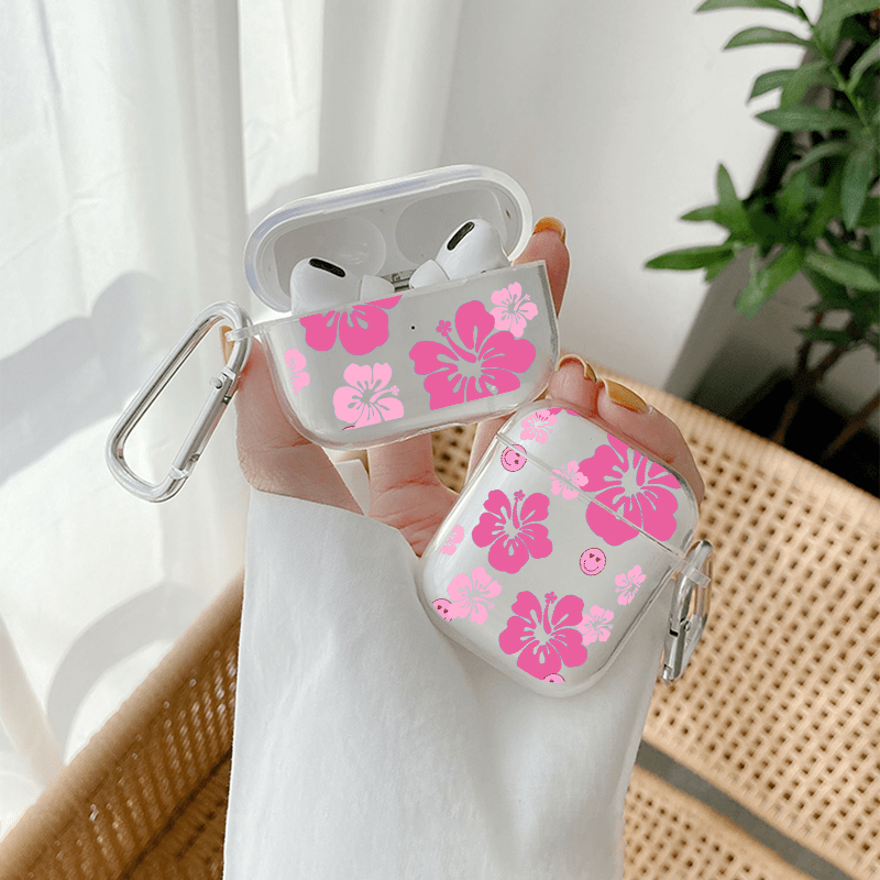 

Gorgeous Flower Graphic Airpods Case - Clear Anti-fall Silicon For Apple Earphones - Perfect Gift For Birthdays, Easter, Boys!