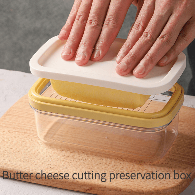 Butter Slicer Cutter Stainless Steel, Butter Cutter Slicer and Dish, Butter  Slicer Container with Lid for Fridge, Butter Box Easy Storage And Cutting