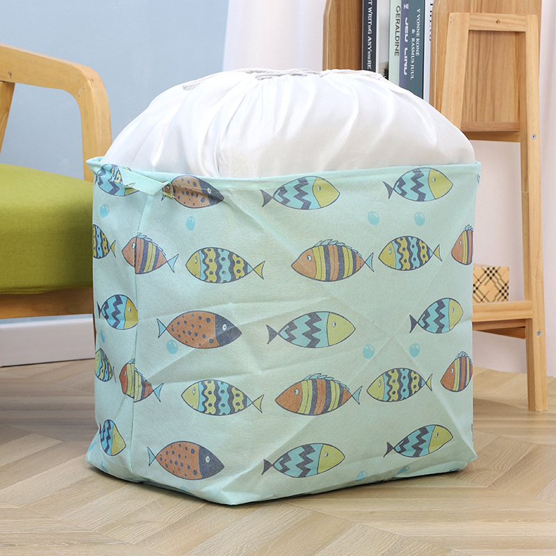 Non-woven Cotton Quilt Storage Bag, Fabric Clothes Storage Bag,  Moisture-proof Clothes Finishing Bag, Closet Organizer For Comforter  Blankets Bedding Clothing, Home Storage & Organization - Temu