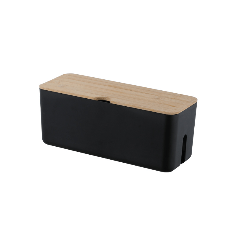 Wall Mounted Cable Management Box Wood Lid Cable Organizer - Temu