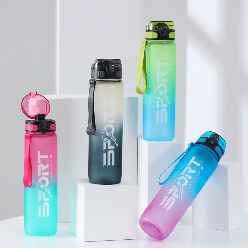 1.6L/2.4L Large Capacity Sports Water Bottle Outdoor Fitness