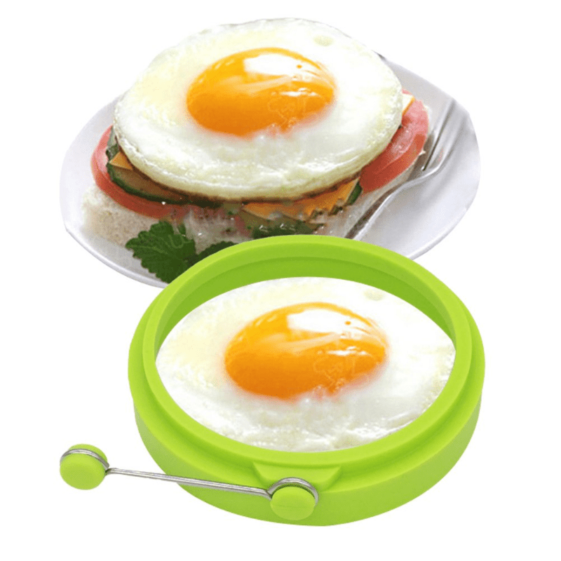 4pcs Silicone Fried Egg Pancake Ring Omelette Fried Egg Round