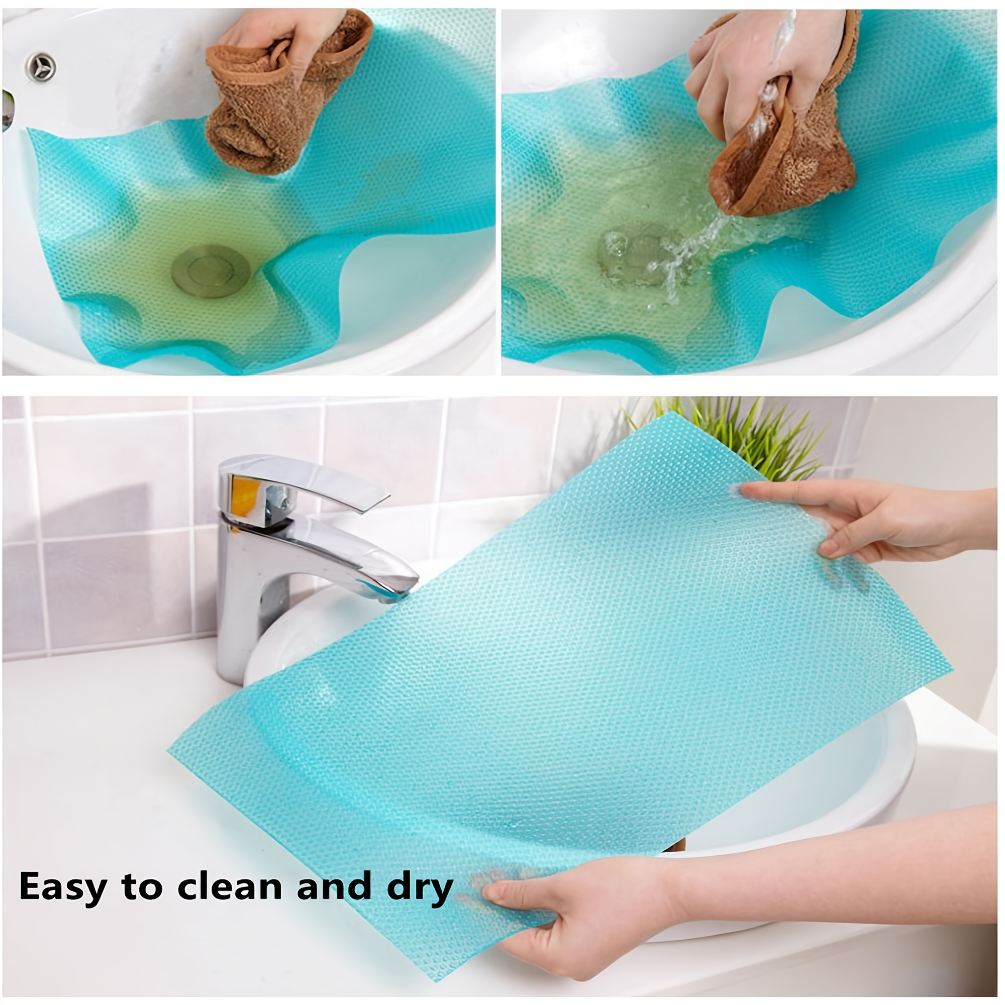 4pcs waterproof refrigerator mats absorbent shelf liner for fridge drawer table kitchen accessories and tools details 2