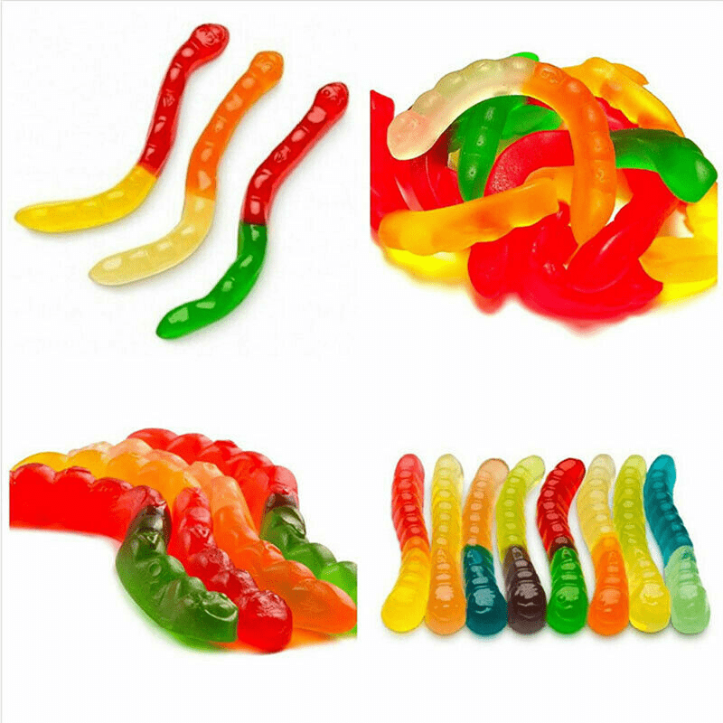 Snakes Worms And Gummy Bears Silicone Mold Chocolate Molds Jelly