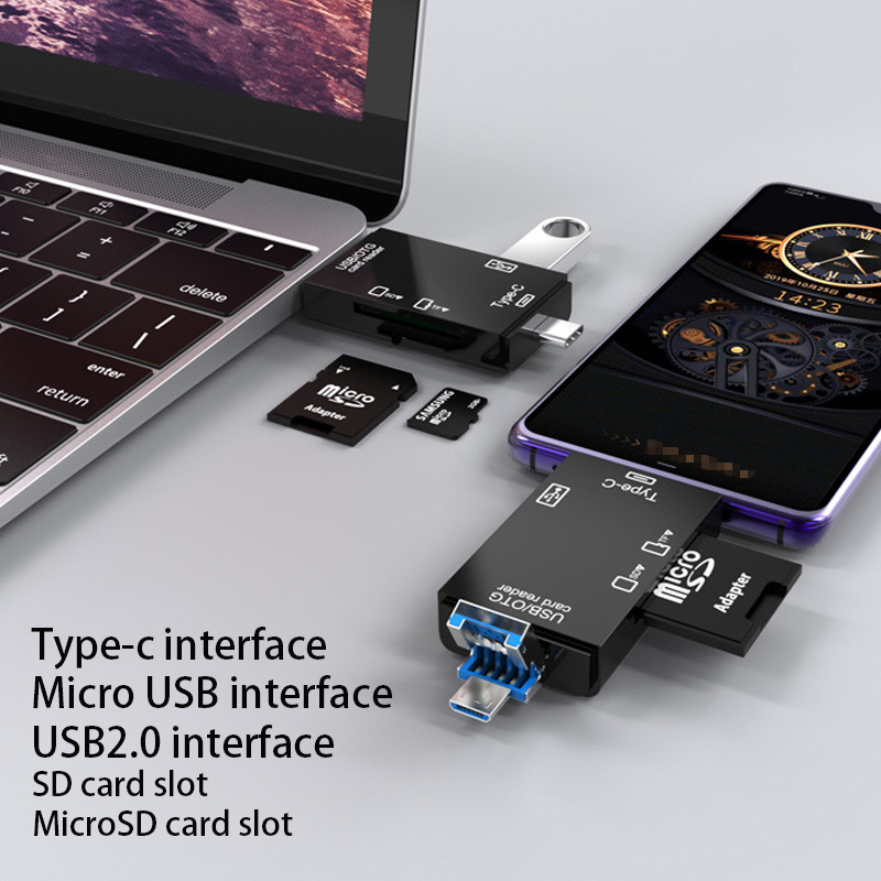 Le Lecteur De Carte Usb 2.0 Prend En Charge Le Type-c Pour L'ordinateur De Téléphone  Portable Android Multifonction OTG2.0 SD/TF/U Disque - Temu Canada