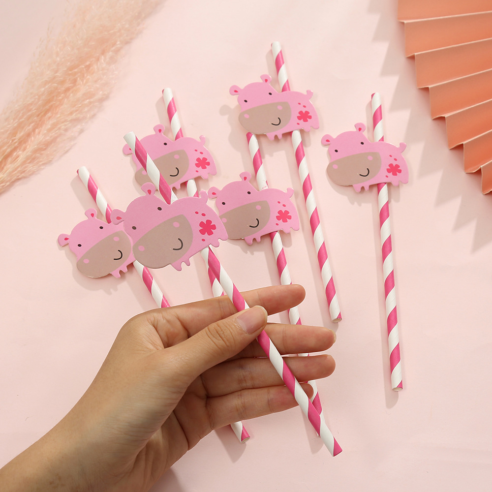 Disposable Biodegradable Small Bee Paper Straws Paper Straw - Temu