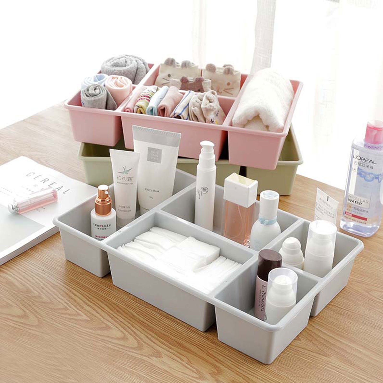 Clear Plastic Pp Storage Box, Powder Puff Storage Box, Small Product  Packaging Box, Covered Storage Case, Dustproof Storage Container, Rectangle  Floss Battery Swab Powder Puff Organizer Box, Thickened Jewelry Studs  Fishing 