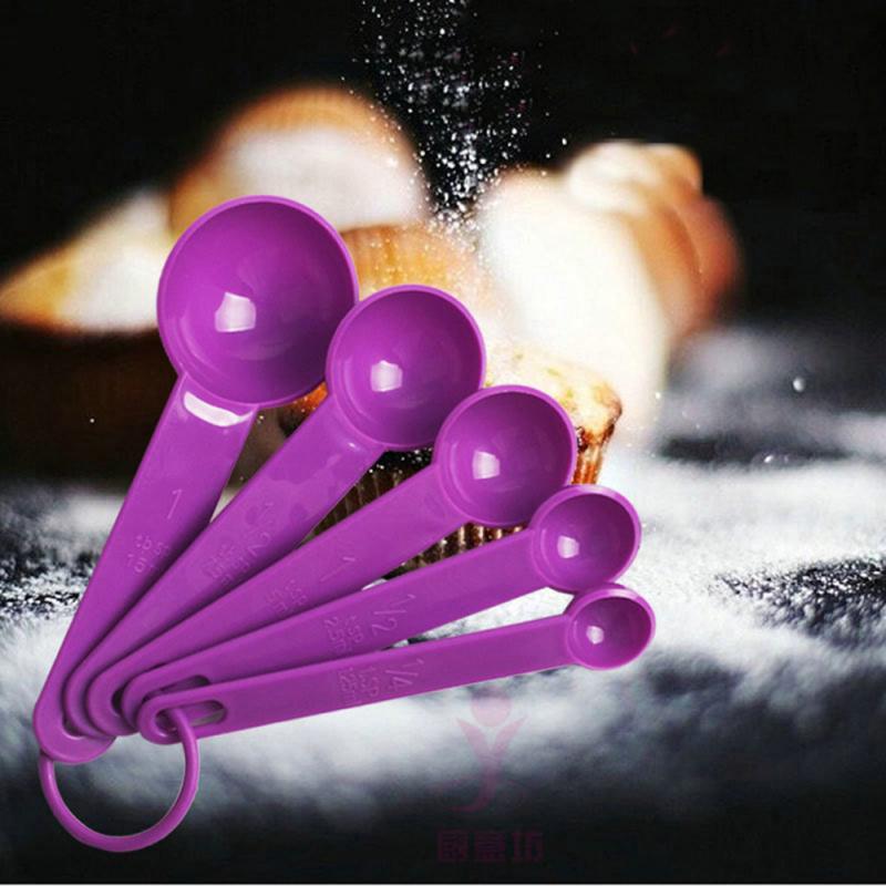 10pcs Baking Cup Spoons Tablespoon Kitchen Measuring Tool Coffee Cooking Measuring Spoon Set (Pink)