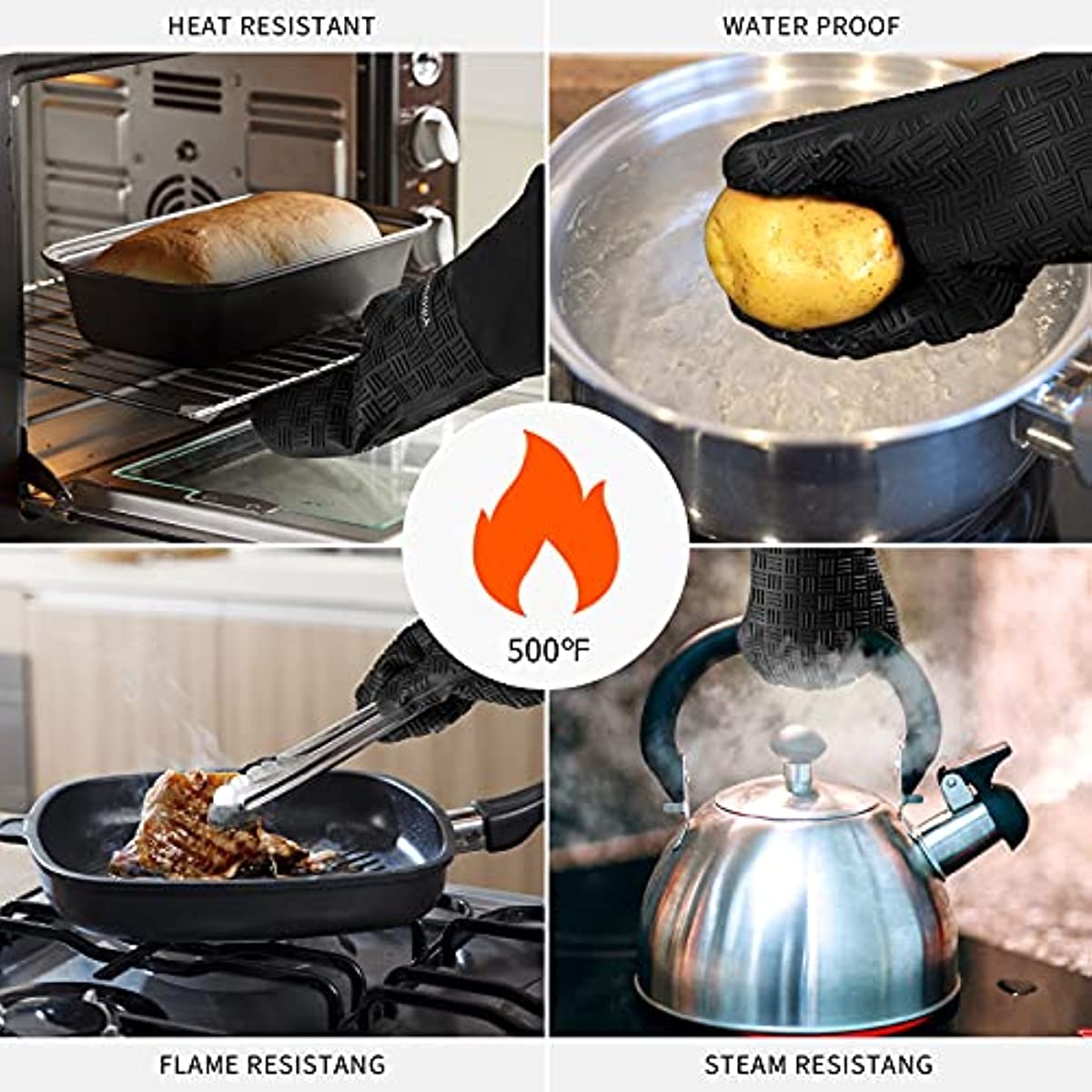 Oven Mitts And Pot Holder High Heat Resistant 500 - Temu