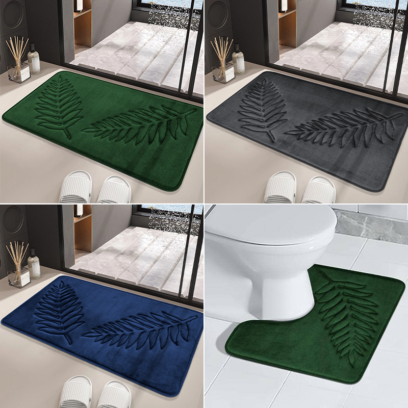 Set/2pcs, Plüsch-Fußmatten, Teppich Badezimmer Toilette Absorbent Non-Slip  Mat Solid Simple Mat Fußstütze - Temu Austria