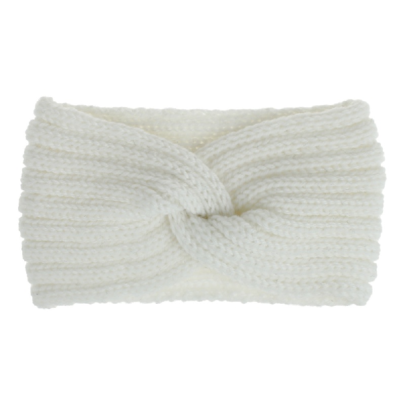 Knitted Headband Coldproof Warm Elastic Cross Knot Hairband