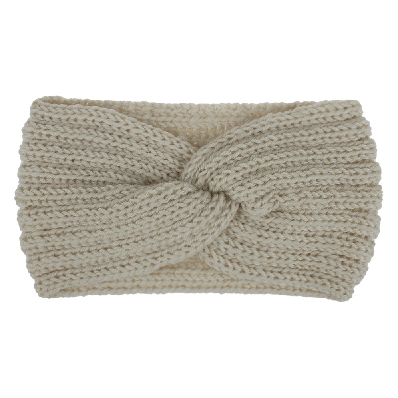 Knitted Headband Coldproof Warm Elastic Cross Knot Hairband