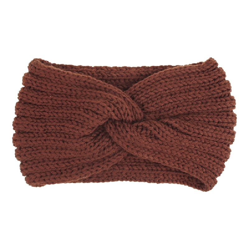Knitted Headband Coldproof Warm Elastic Cross Knot Hairband