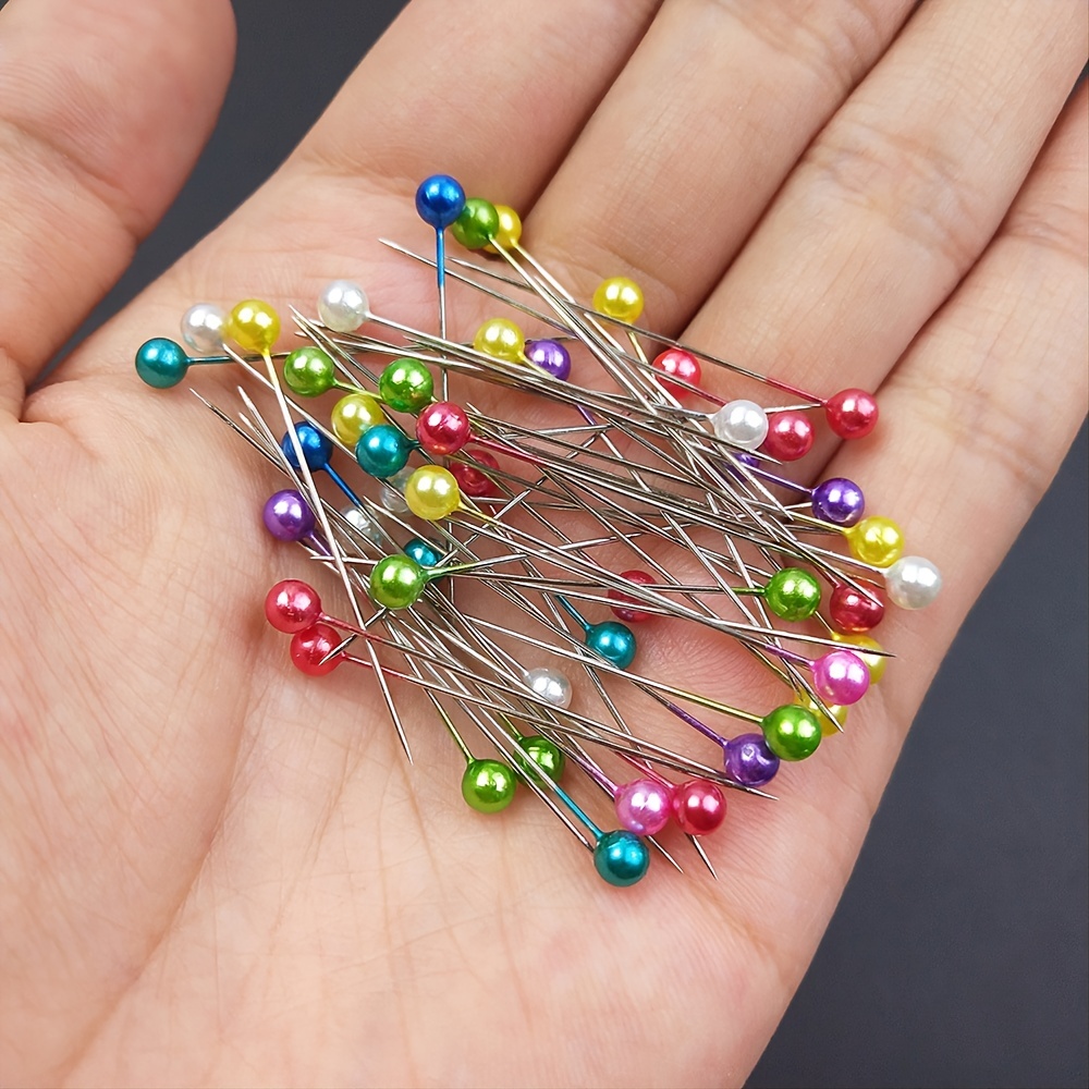 50 Multi-coloured Sewing Pins With Bow Shaped Heads, Decorative Dressmaker  Fabric Scrapbooking Pincushion Craft Pins, Sewing Tool 