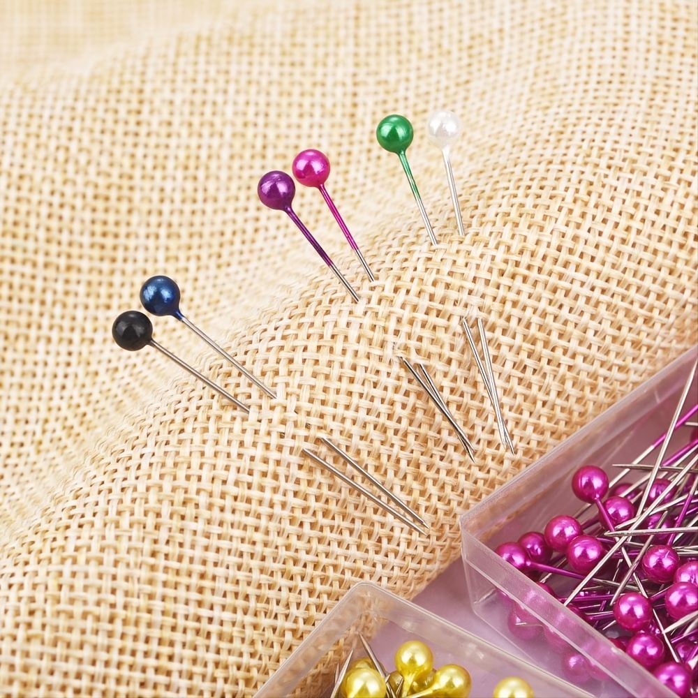 100 Pcs Pearlescent Color Positioning Pins Dressmaking Pins