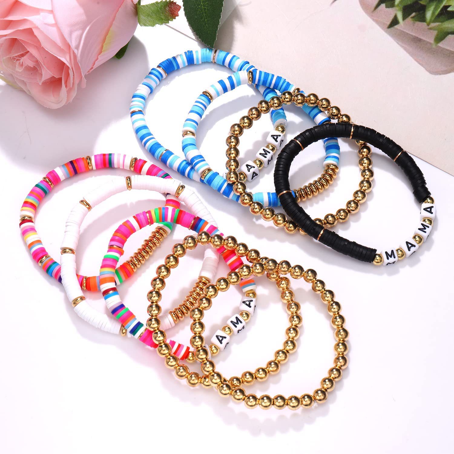 Colorful Bohemian Beaded Bracelets Jewelry Custom Acrylic Letter Alphabet  Beads Bracelet - China Beads Bracelet and Charm Bracelet price