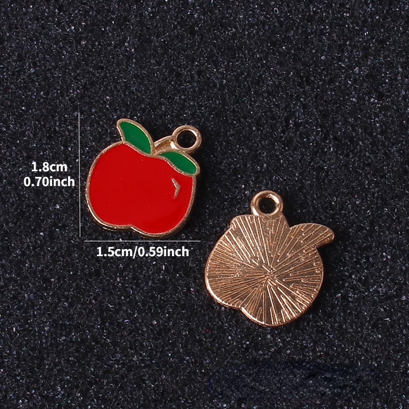 45pcs Fruit Charms Enamel Peach Grape Orange Cherry Persimmon Banana Strawberry Charm Pendant for Jewelry Making,Temu