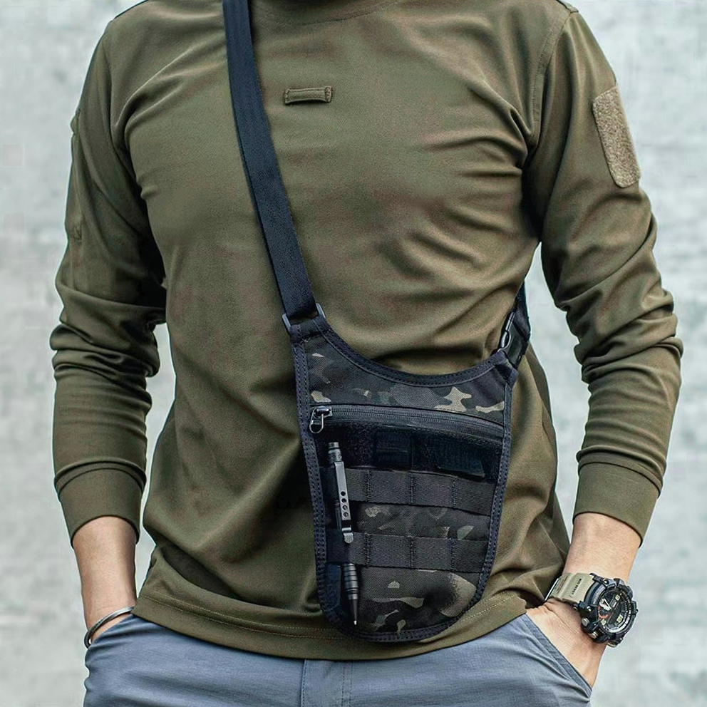 Steampunk Shoulder Harness Vest Bag Vintage Anti-Theft Phone Pocket Holster  Bag