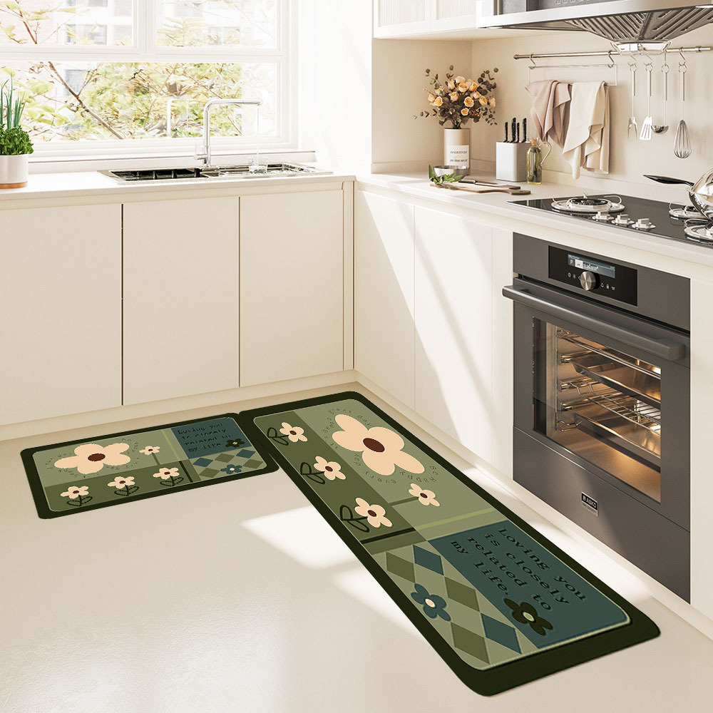 Super Absorbent Waterproof Kitchen Rug Set - Anti-fatigue Runner And  Bedside Carpet For Farmhouse Home, Kitchen, Hallway, Sink, Laundry -  Oil-proof And Non-slip - Temu