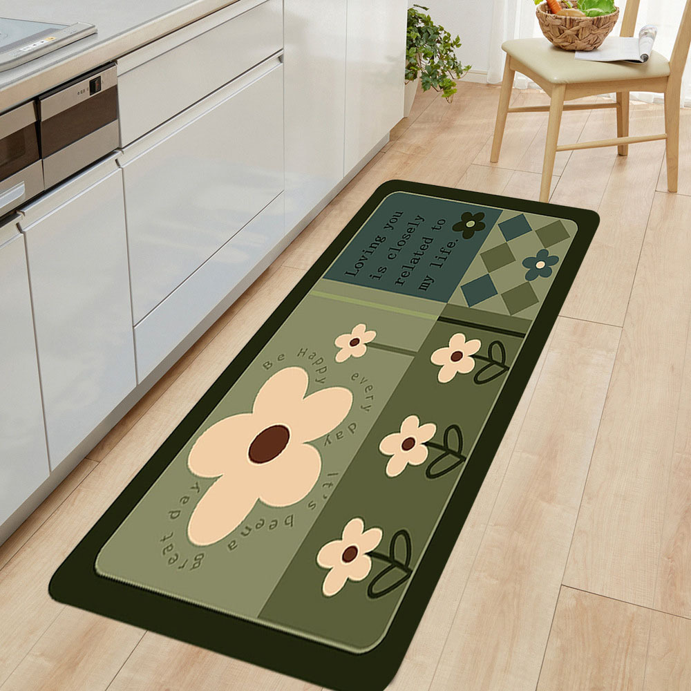 Waterproof & oilproof Kitchen Mat Anti Fatigue Kitchen Rug, Thick Non Slip  Kitchen Carpet, Soft Kitchen