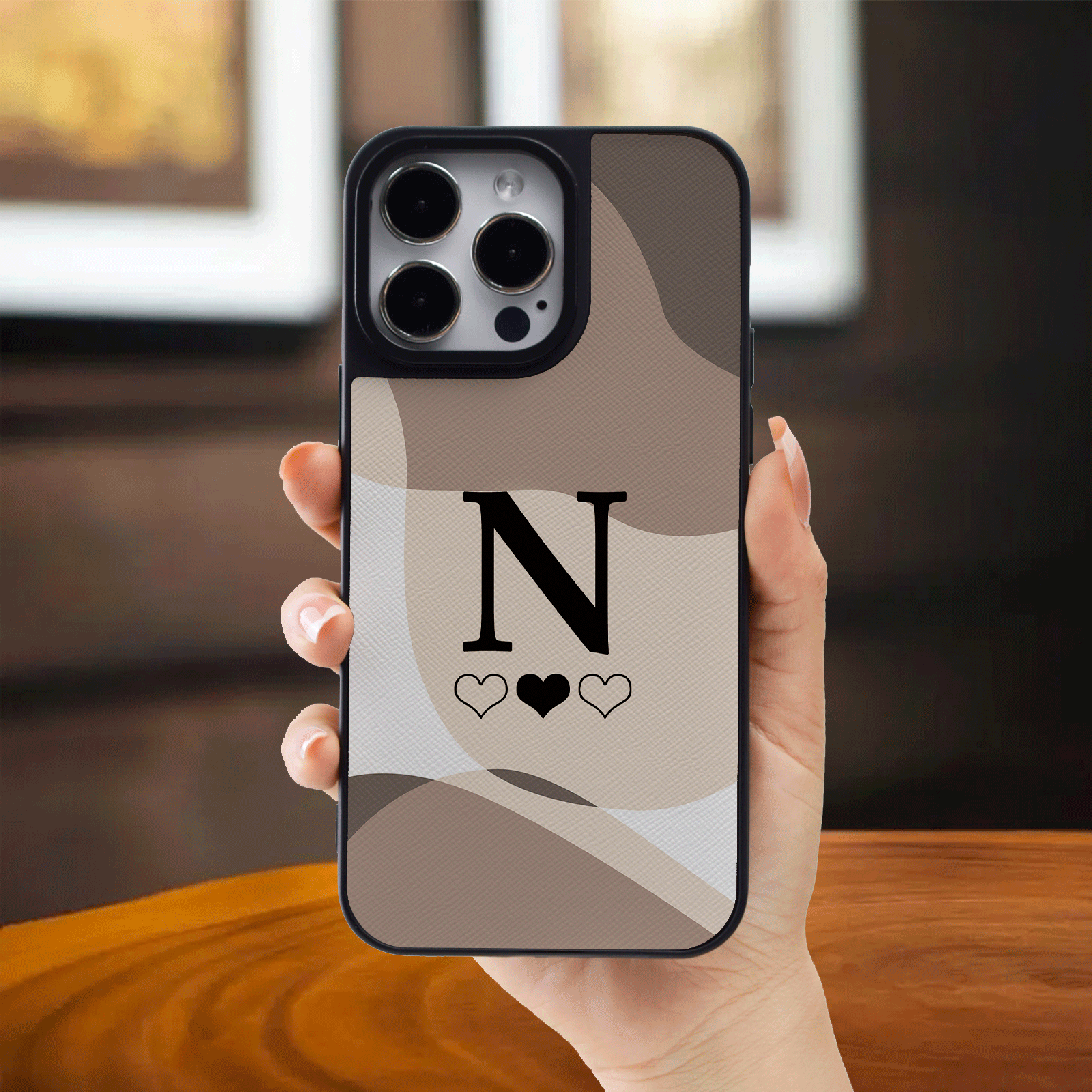 Personalized iPhone XS Max Case Leather Customised Case 