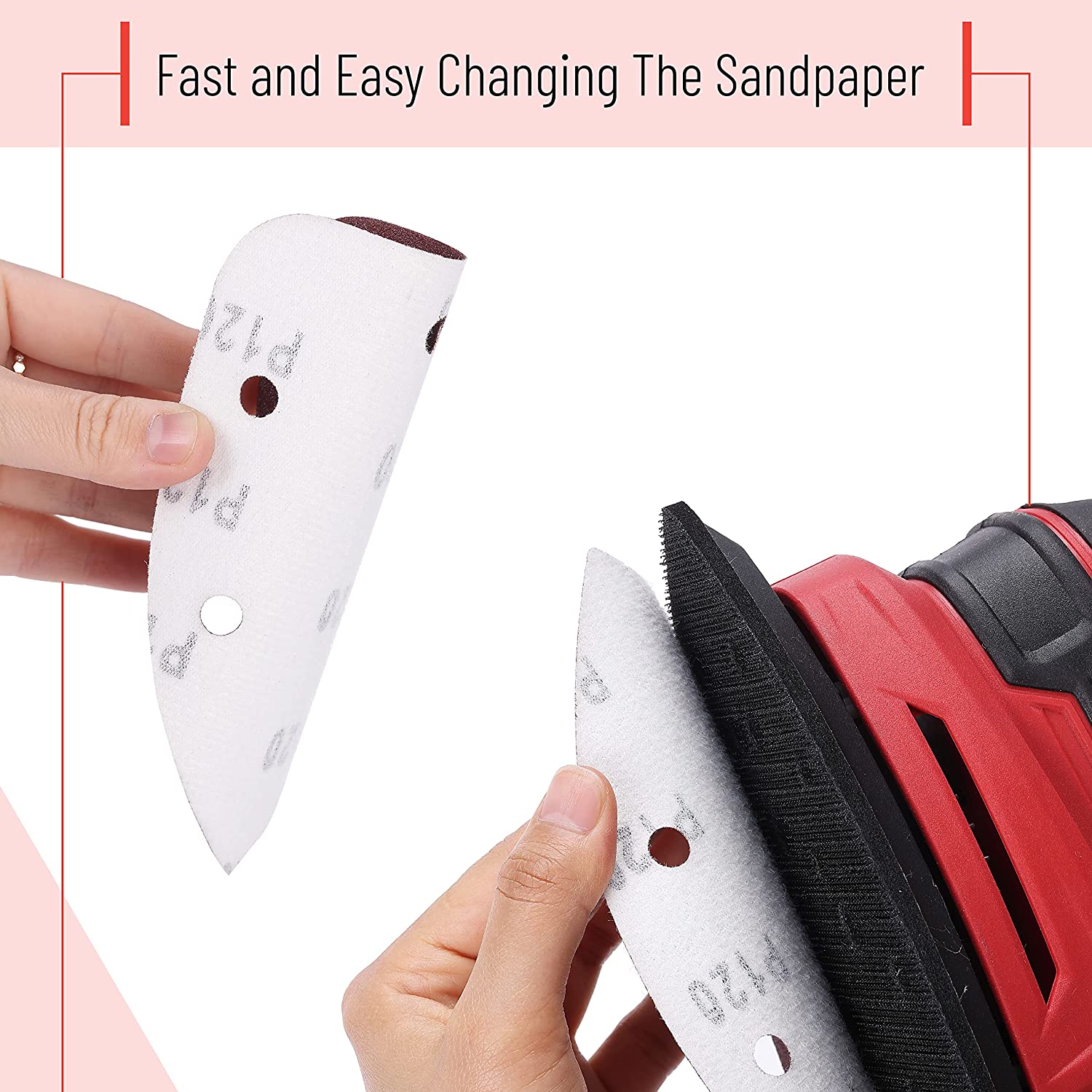 Mouse Sander Sandpaper Sanding Pads For Mouse Palm Sanders - Temu