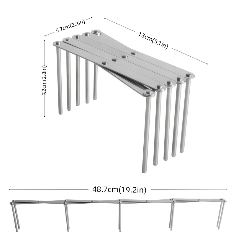 Adjustable Stainless Steel Drying Rack for Kitchen Storage