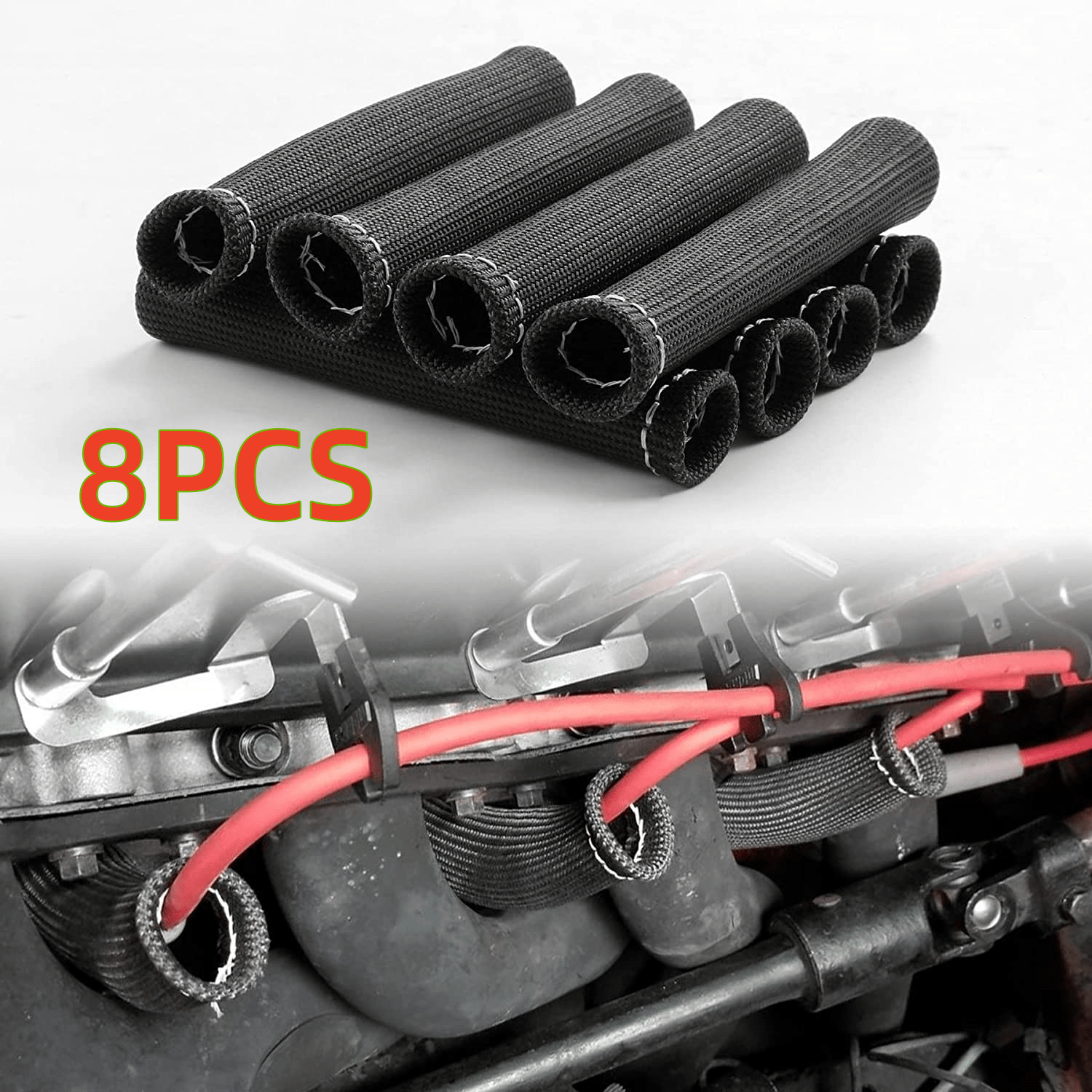 8pcs Black 1200 Spark Plug Wire Boots Heat Shield Protector Sleeve Cover  Replacement For Car Truck 6in 15 3cm | Buy More, Save More | Temu Canada