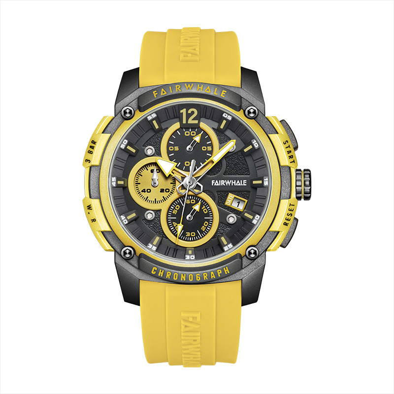 Elegante Reloj Deportivo Cuarzo Redondo Mecánico Doble Esfera Hombre -  Joyería Accesorios - Temu