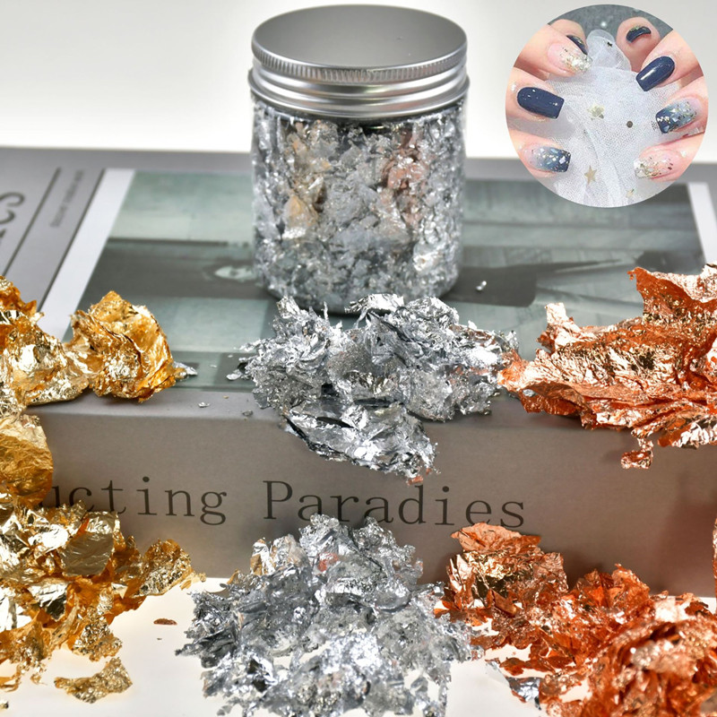 Imitation Gold Sliver Copper Foil Sequins Glitters Craft - Temu