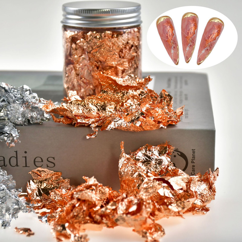 Imitation Gold Sliver Copper Foil Sequins Glitters Craft - Temu