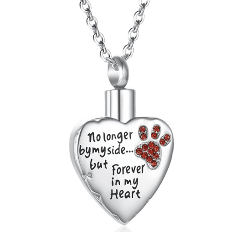 Pet Cremation Jewelry Ashes Dog/cat Paw Stainless Steel - Temu