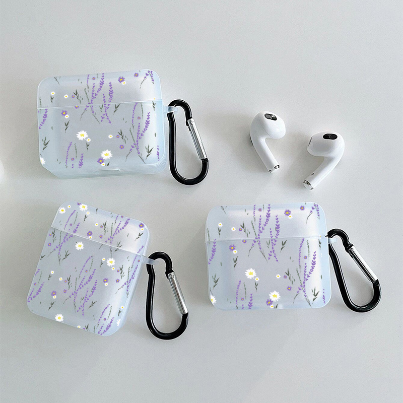 

Premium Lavender Graphic Pattern Earphone Case For Airpods - Perfect Gift For Birthdays, Friends, And Loved Ones!