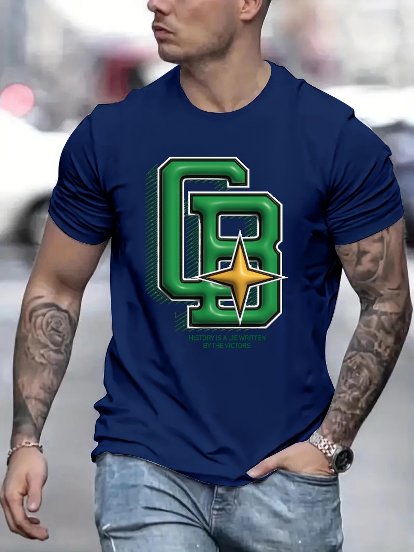 Navy Blue CB Falcons T-Shirt