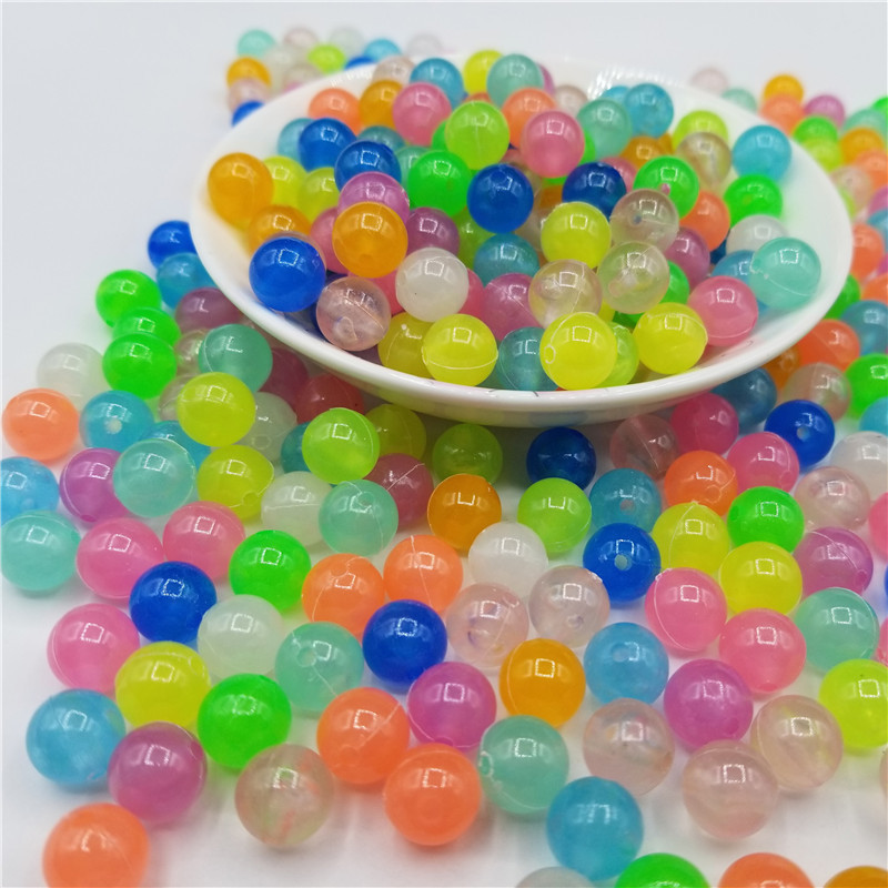 600pcs 3mm Luminous Glass Seed Beads Glow In The Dark Loose Spacer Beads  for Jewelry Marking Necklace Br…