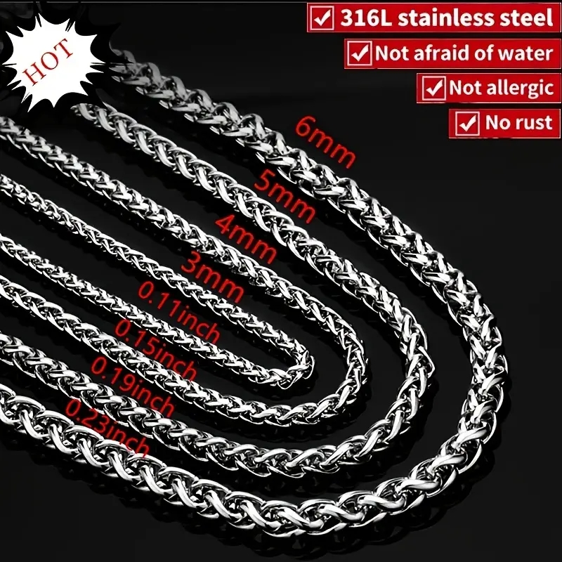 Fashion Men's High Quality Stainless Steel Necklace Keel - Temu