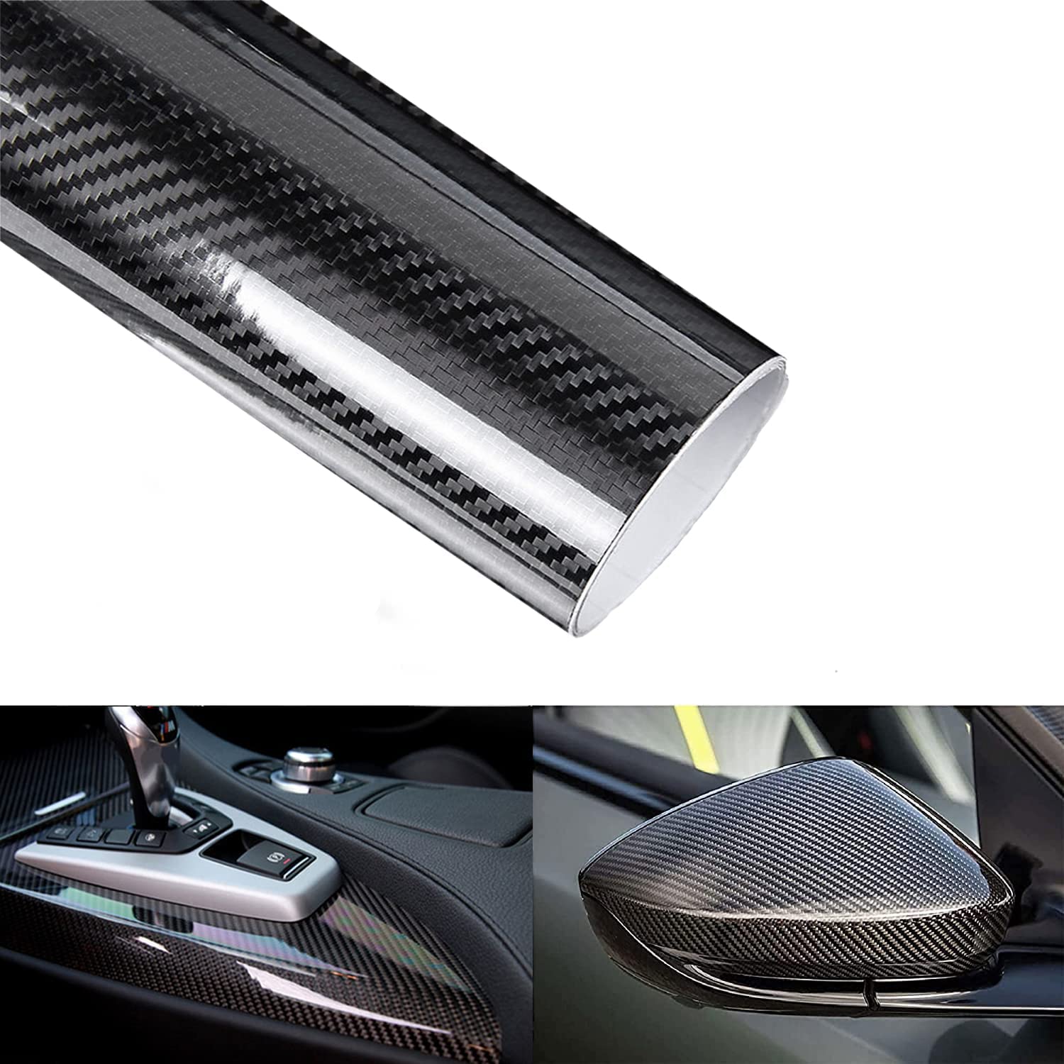 152x10/20/30cm 5D Carbon Fiber High Glossy Film Car Motorcycle Accessories  Interior Decoration For All