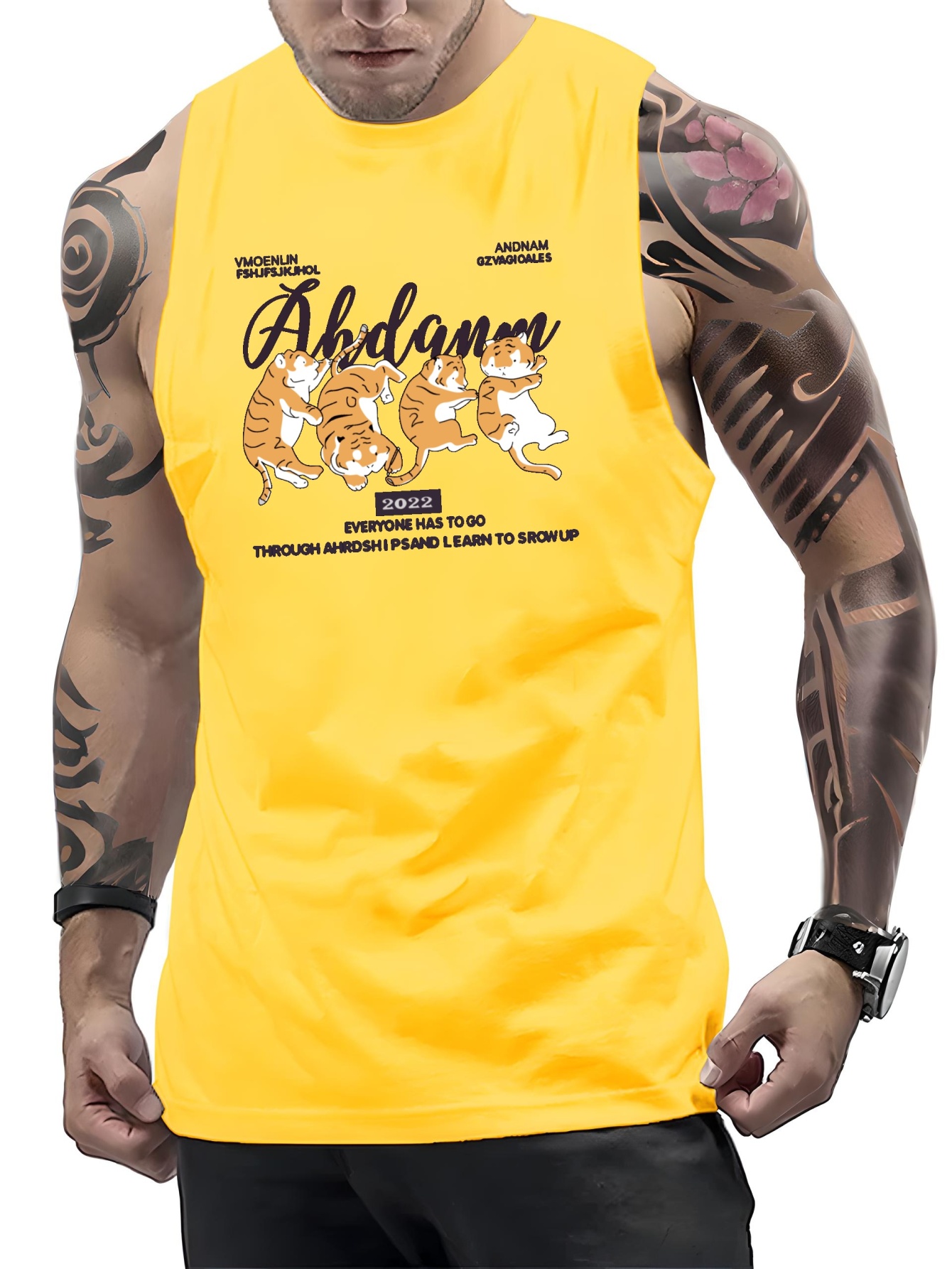 Men S A Shirt Tanks Dry Fit Sleeveless Tank Top Lightweight Active  Undershirts Cartoon Tiger Cubs Print For Workout At The Gym Bodybuilding  And Fitness As Gifts, Find Great Deals Now