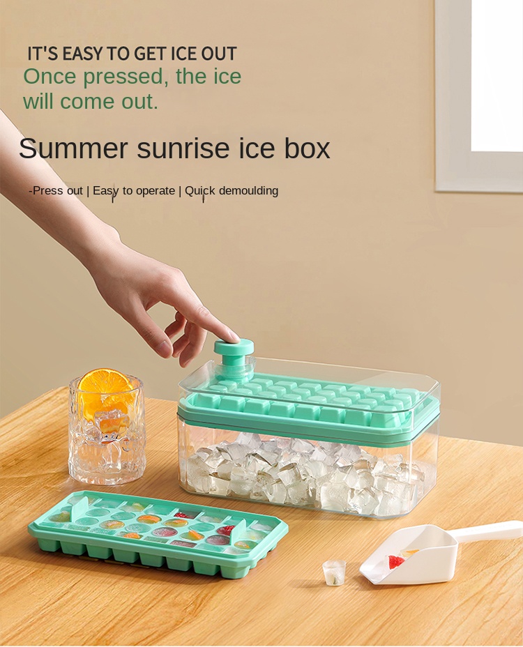 Silicone Ice Tray With Cover - For Homemade Ice Cubes, Freezing And Storage  - Easy Release And Bpa-free - Temu