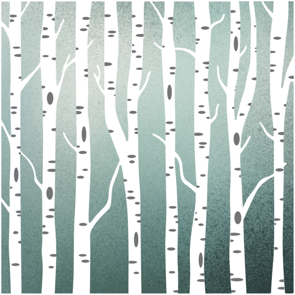 72 in. Birch Tree Stencil