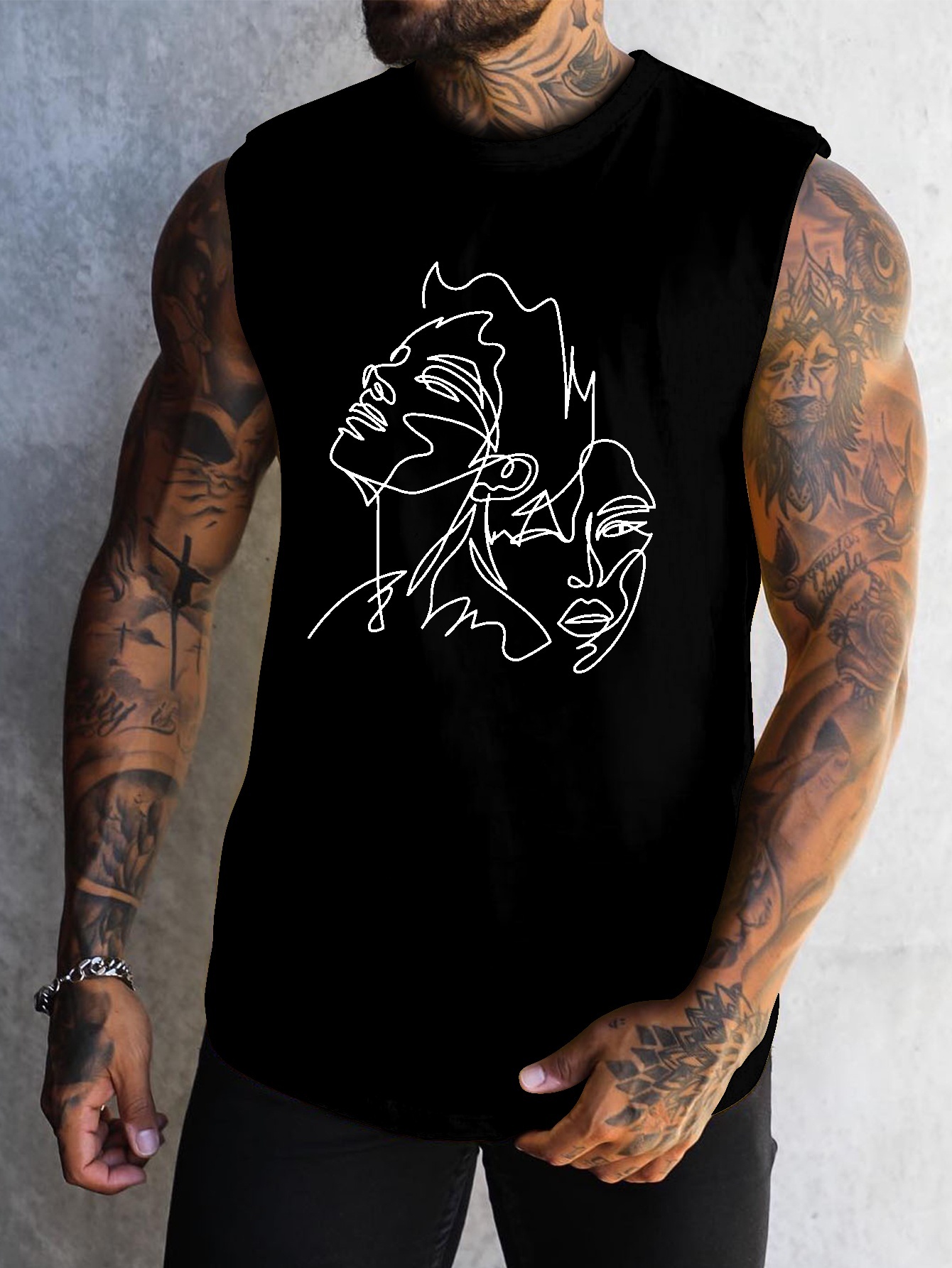 Cotonie Palm Tree Tanks Tops for Mens Sunset Printed Graphic Sleeveless  Beach Tank Top Muscle Shirt for Workout Gym Jogging Vacation 