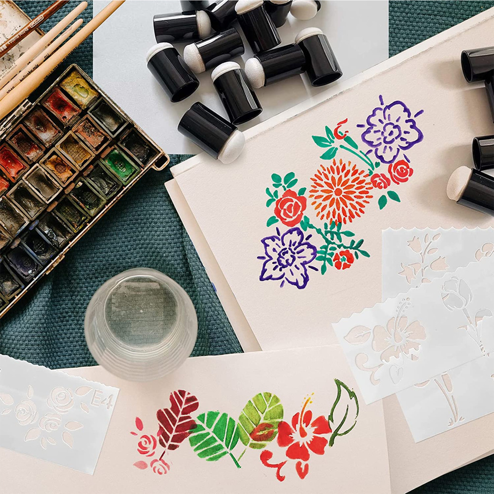 Create Stunning Art Sponge Daubers Finger Painting Tools! Temu