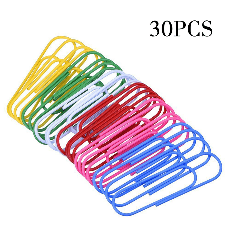 300 Pcs Coloured Paper Clips, Coated Metal Paperclips Paper Clips