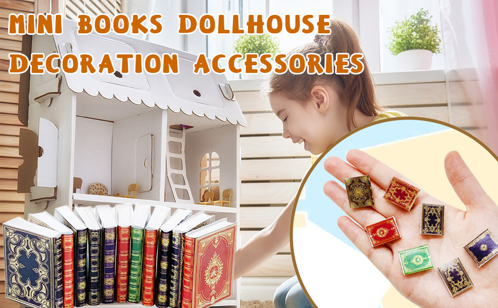 20PC Dollhouse Miniature Books 1:12 Not Repeating Fill A Bookshelf  Accessories