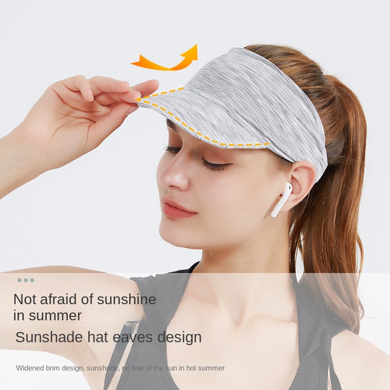 Summer Women Sun Visor Cap Sports Headband Outdoor UV Protection Empty-Top^