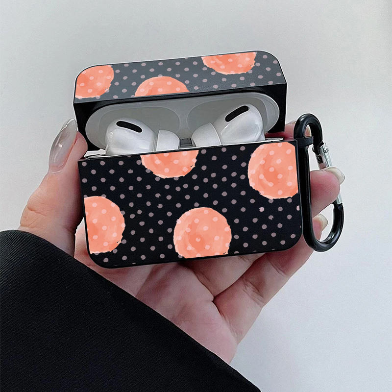 Tiny Spot Graphic Headphone Case For Airpods1/2, Airpods3, Pro, Pro (2nd  Generation), Gift For Birthday, Girlfriend, Boyfriend, Friend Or Yourself,  Black Pattern Anti-fall Silicon - Temu Israel